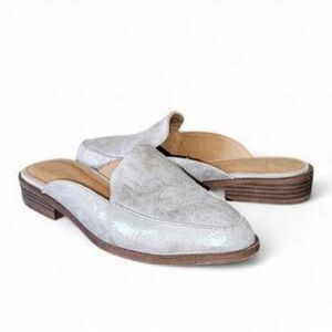 Madden Girl Silver Mules